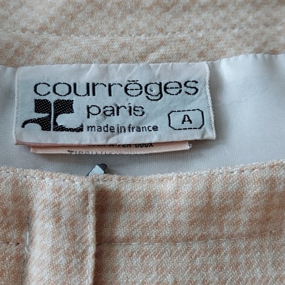 Rare Vintage Courreges Paris 60s Fully Lined Wool Long Sleeve Blouson Dress - Picture 6 of 10